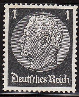 Deutsches Reich 1933 Scott 415 Sello Nuevo 85 Cumpleaños de Von Hindenburg 1 Alemania Allemagne Germ