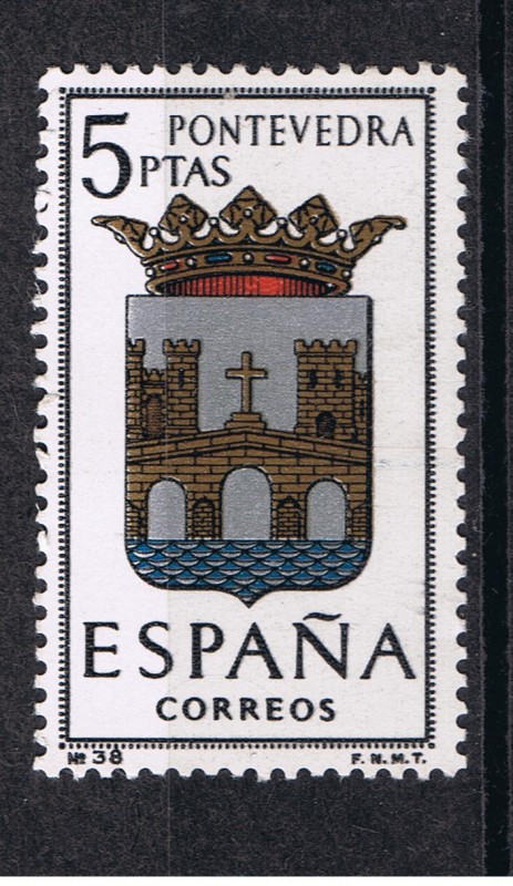 Edifil  1632  Escudos de las capitales de provincias Españolas  