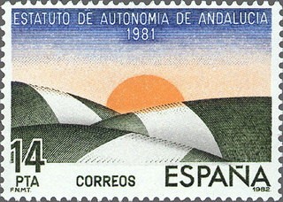 ESPAÑA 1983 2686 Sello ** Estatuto de Autonomia Andalucia Yvert2308 Scott2314