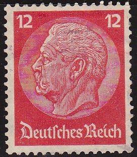 DEUTSCHES REICH 1933 Scott422 Sello Nuevo 85 Cumpleaños de Von Hindenburg Alemania Michel519