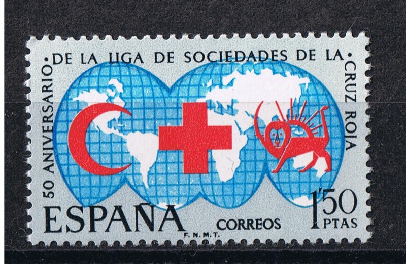 Edifil  1925  L Aniv. de la liga de Sociedades de la Cruz Roja