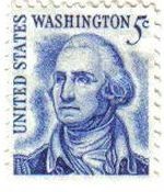 USA 1965 Scott 1283 Sello Presidente 1º George Washington (22/1/1732-14/12/1799)