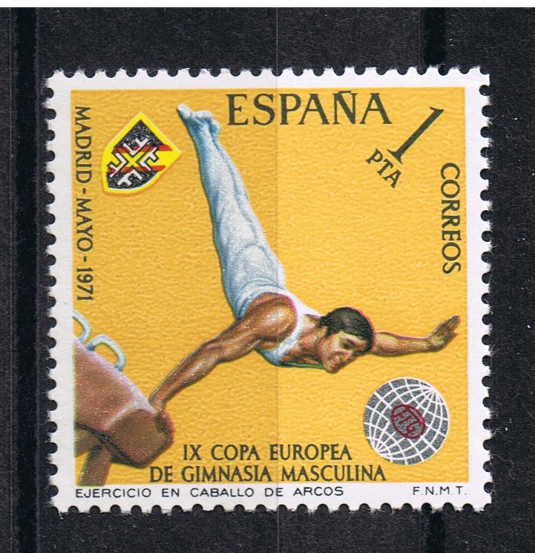 Edifil  2034  IX  Campeonato europeo de gimnasia masculina  